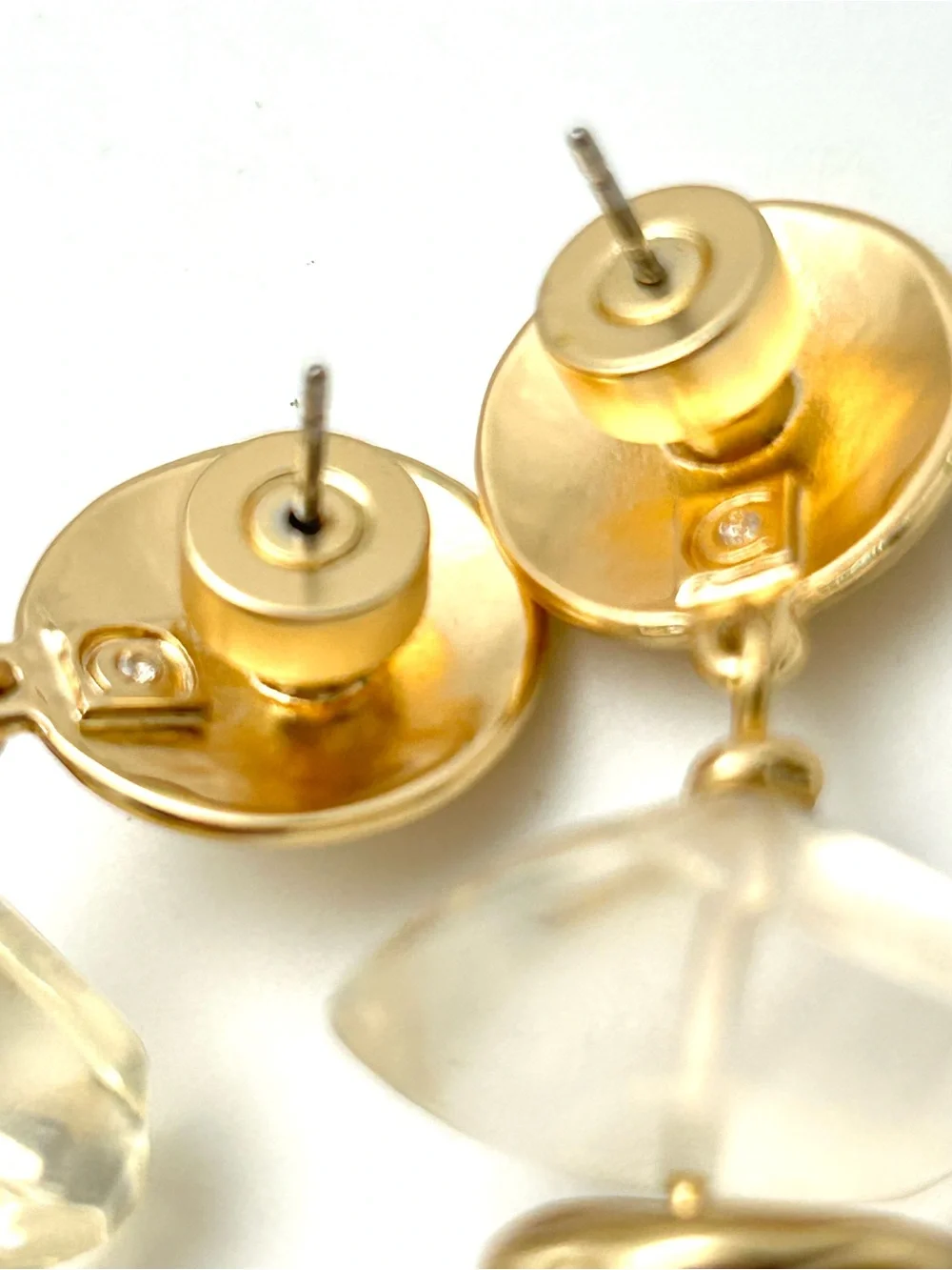 Chico’s Pearl and Stone Drop Earrings
